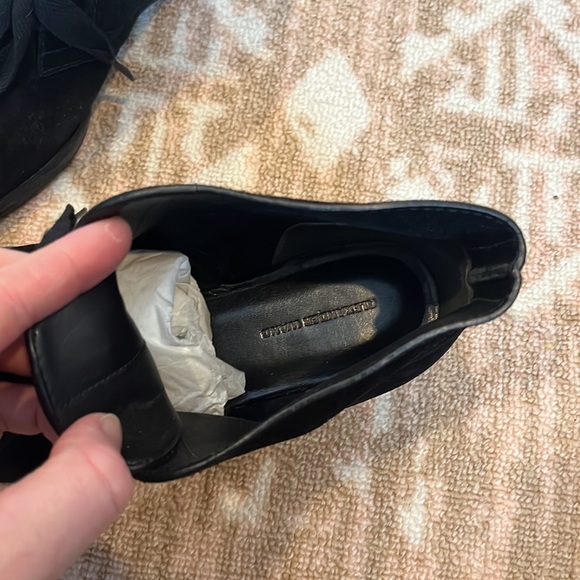 Alexander wang suede lace bootie sz 39.5 black - Picture 7 of 9